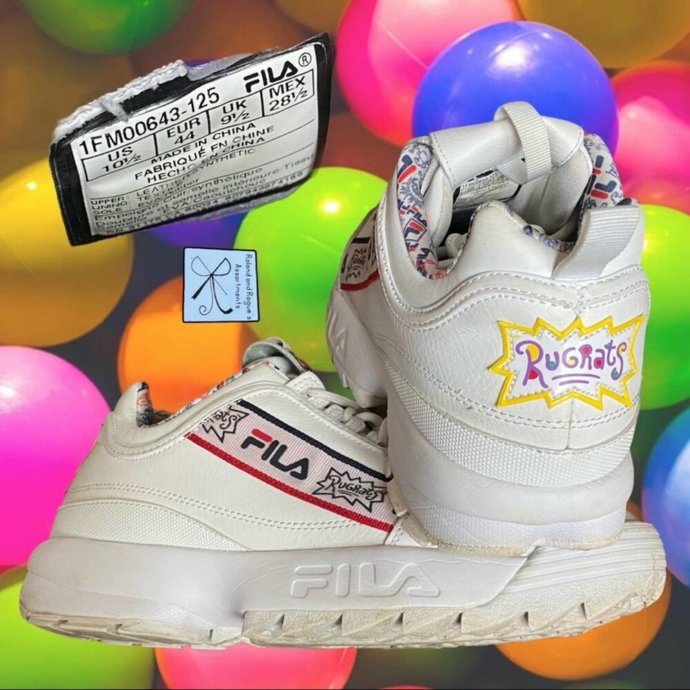 Viacom Fila Disruptor II x Nickelodeon Rugrats Shoes Sz 10.5